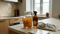 Cascas de laranja em álcool: por que funciona e onde faz mais diferença na limpeza